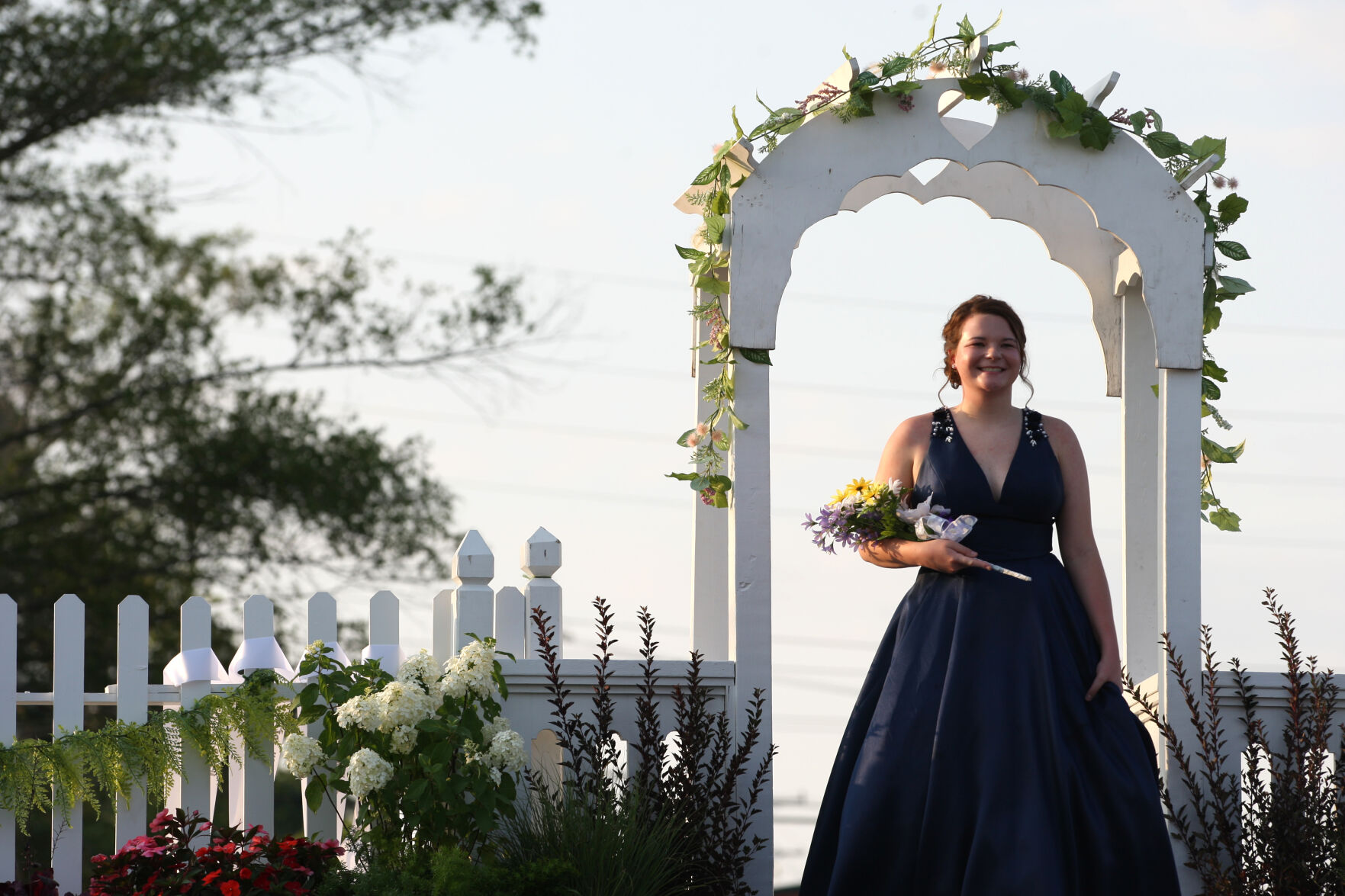 McKenzie Pecaut prepares to enter stage